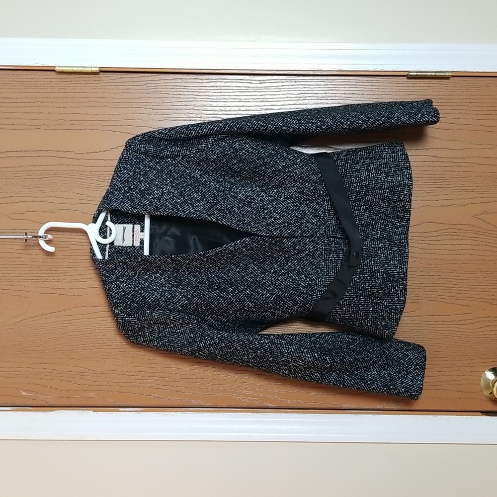 The Limited Scandal Edition Black and White Belted Blazer Medium